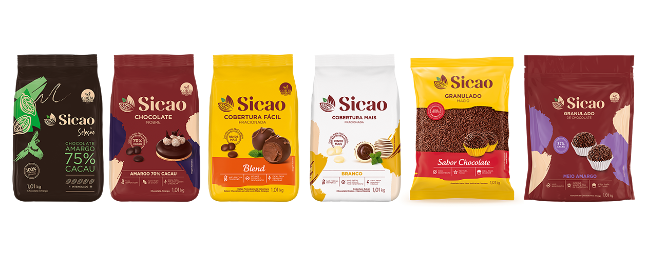 pacores de produtos diferentes de Sicao
