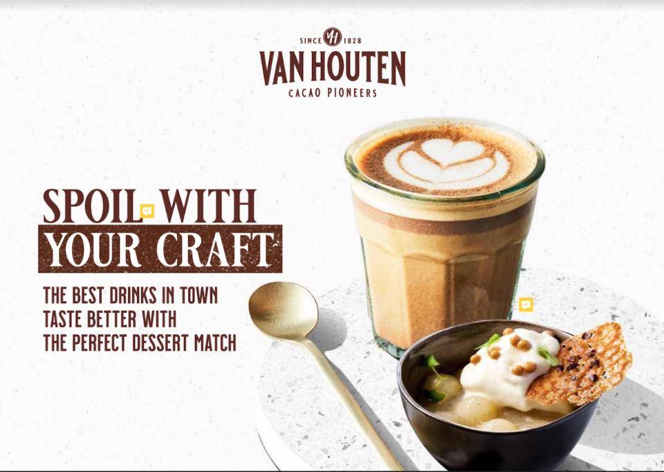 Cover of the Beverages Booklet, Text: Spoil with Your Craft