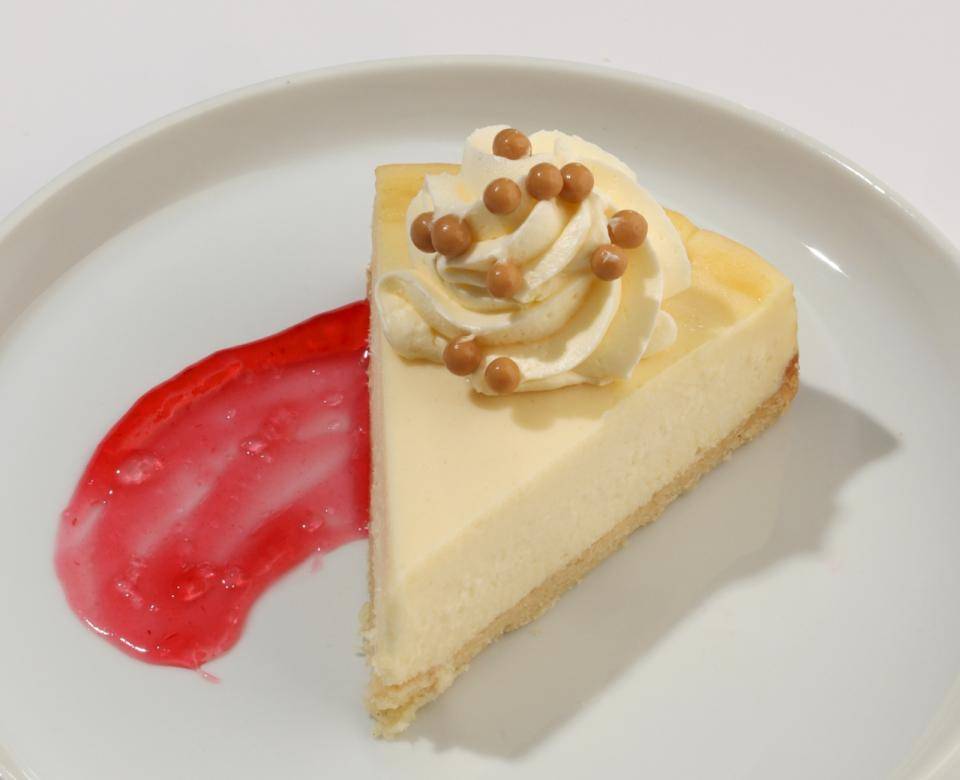 cheesecake with decorations on top
