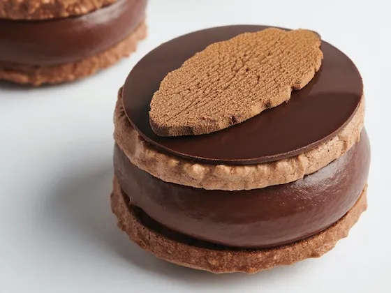 Upcycled Chocolate Macaron by Chef Nicolas Dutertre